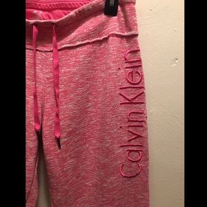 Calvin Klein Heather Pink Sweatpants
